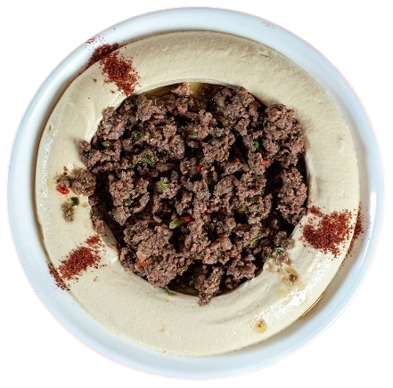 Hummus with Diced Lamb
